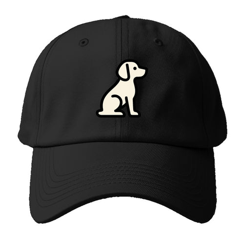 Beagle - Modern minimal sitting pose wit - Baseball Cap For Big Heads