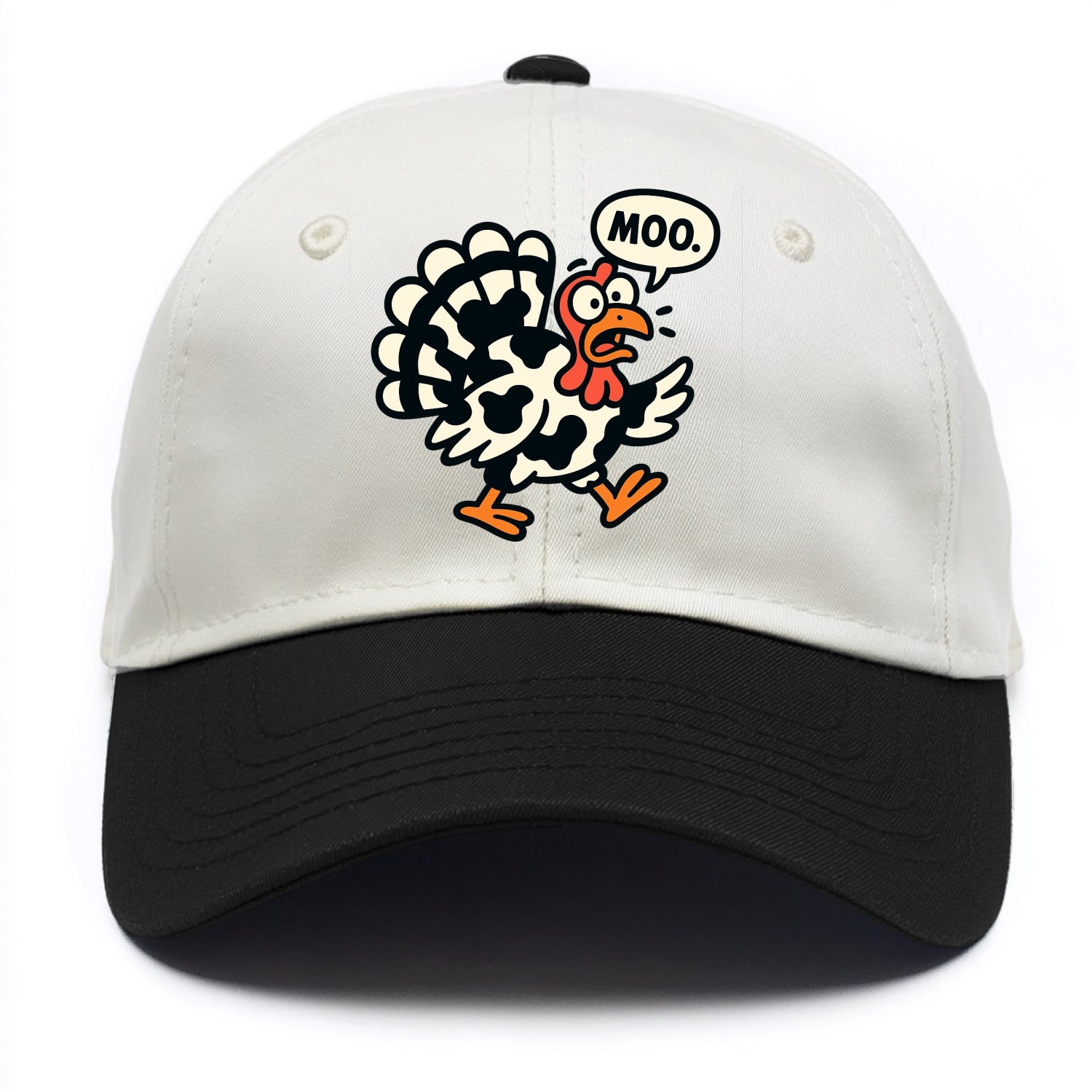 Mooing Turkey - Two Tone Cap - Black