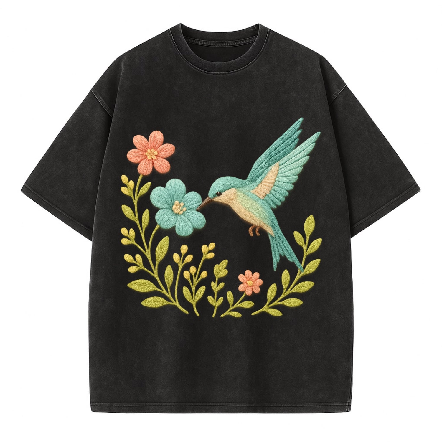 Mint Bee-Eater - Vintage T-shirt - Black