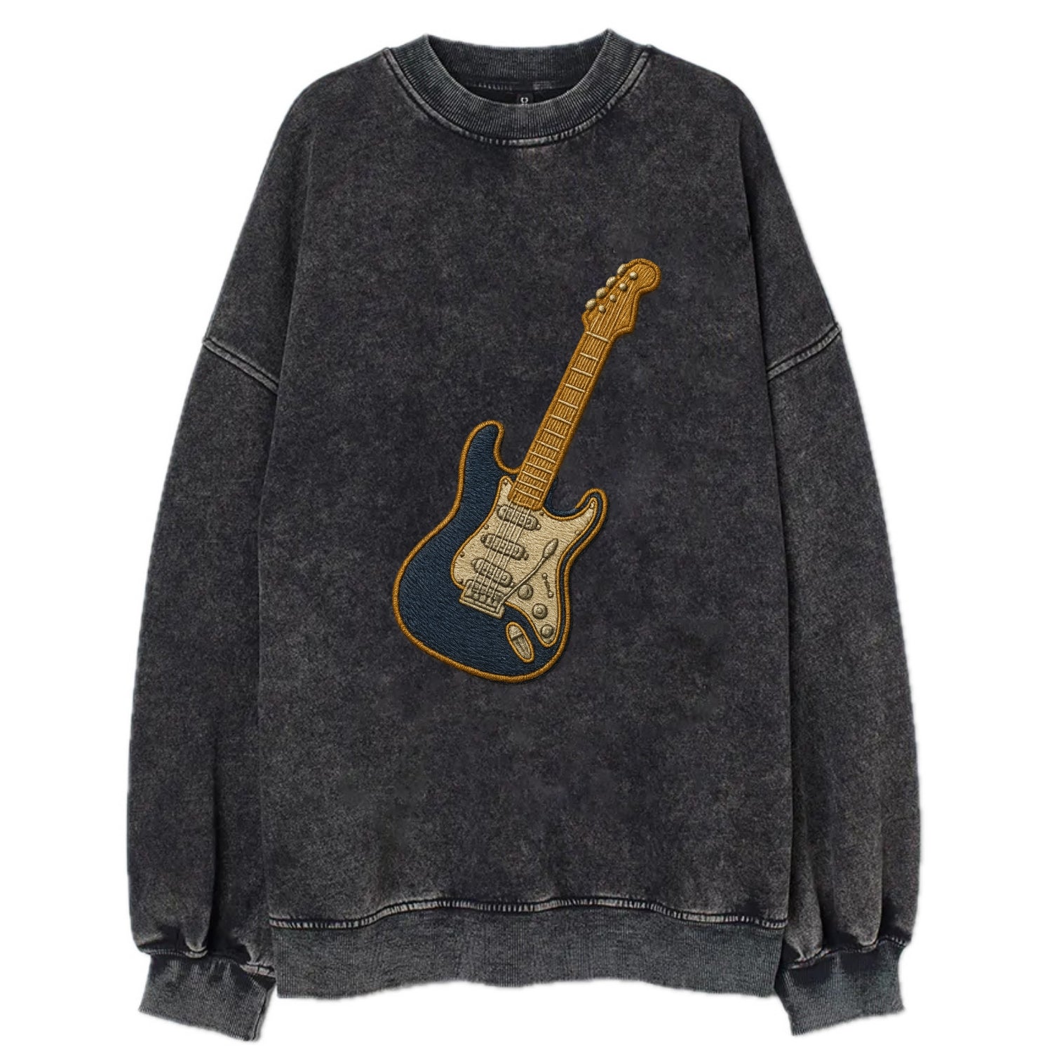 Electric Guitar  - Vintage Sweatshirt - Black