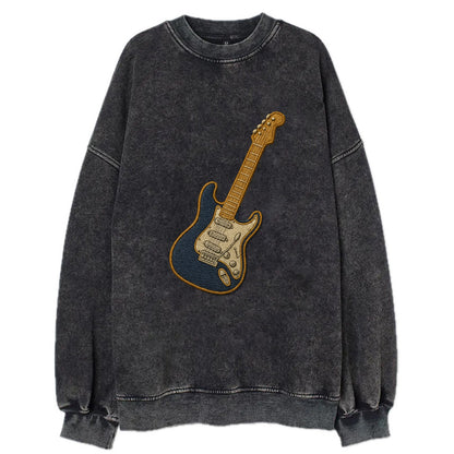Electric Guitar  - Vintage Sweatshirt - Black