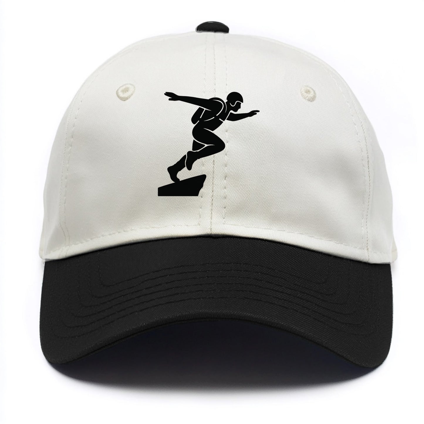 Base jumper launching off - Two Tone Cap - Black