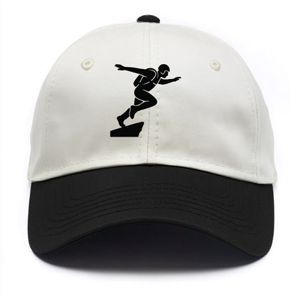 Base jumper launching off - Two Tone Cap - Black