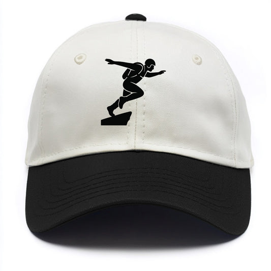 Base jumper launching off - Two Tone Cap - Black