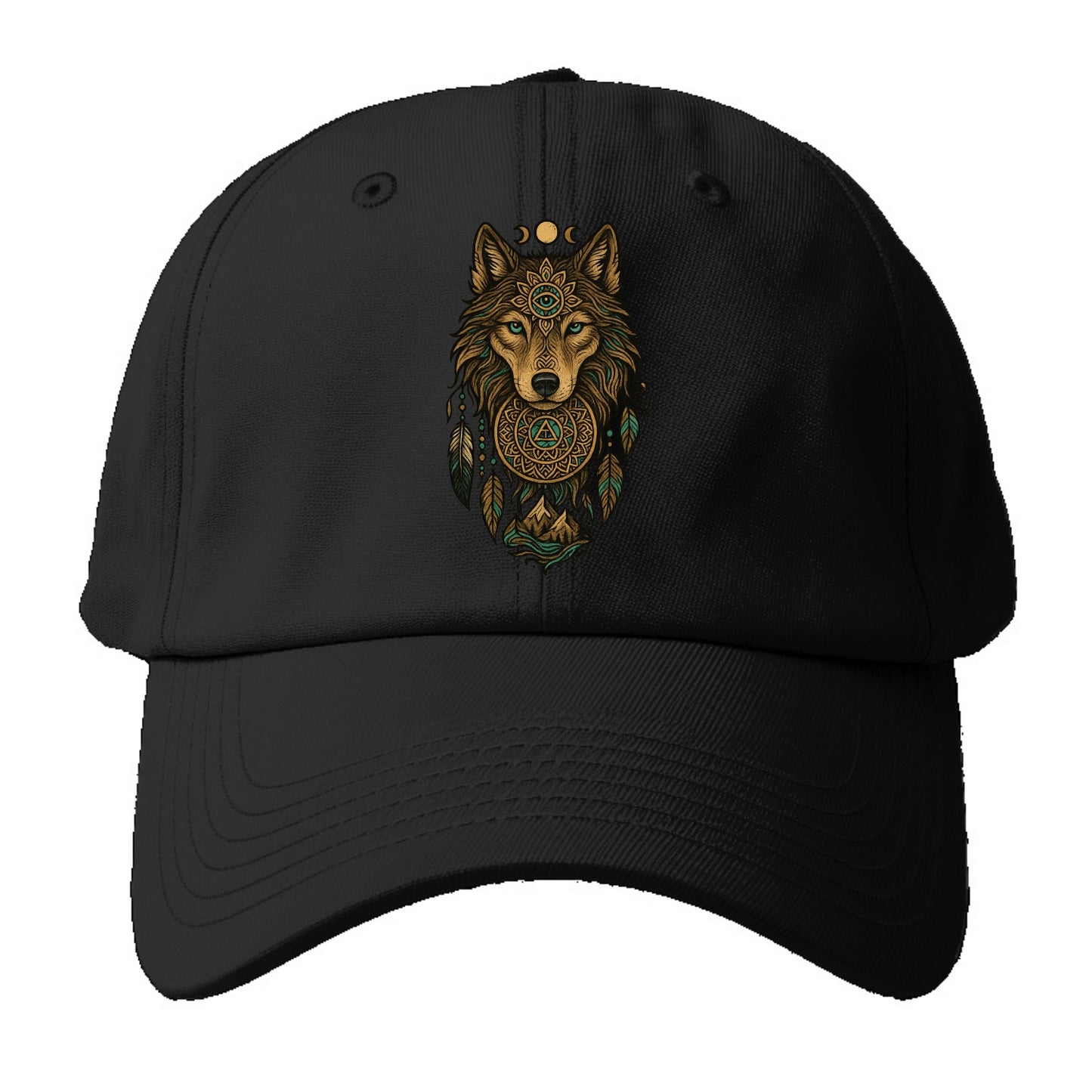Tattoo Wolf Flash  - Baseball Cap - Black