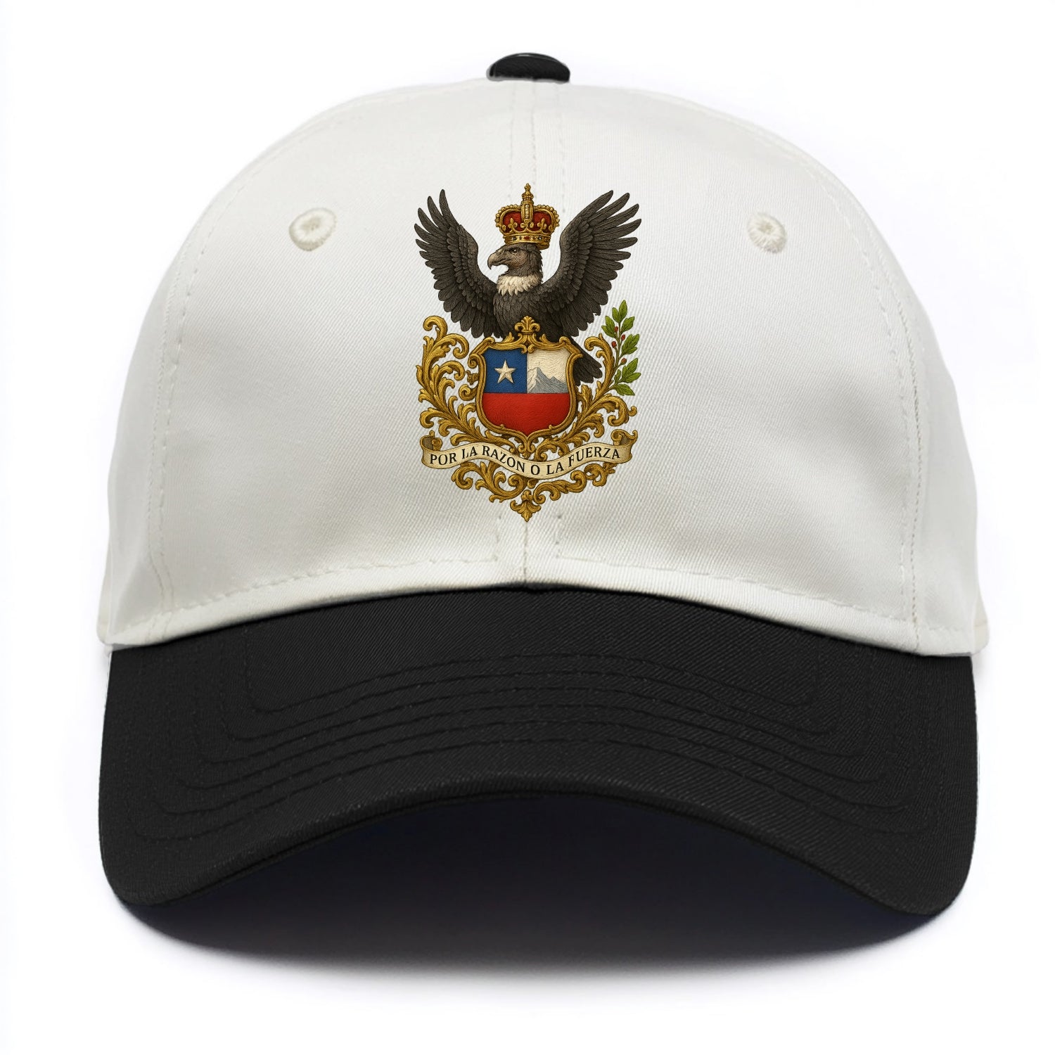 Chile Andean Condor Emblem  - Two Tone Cap - Black