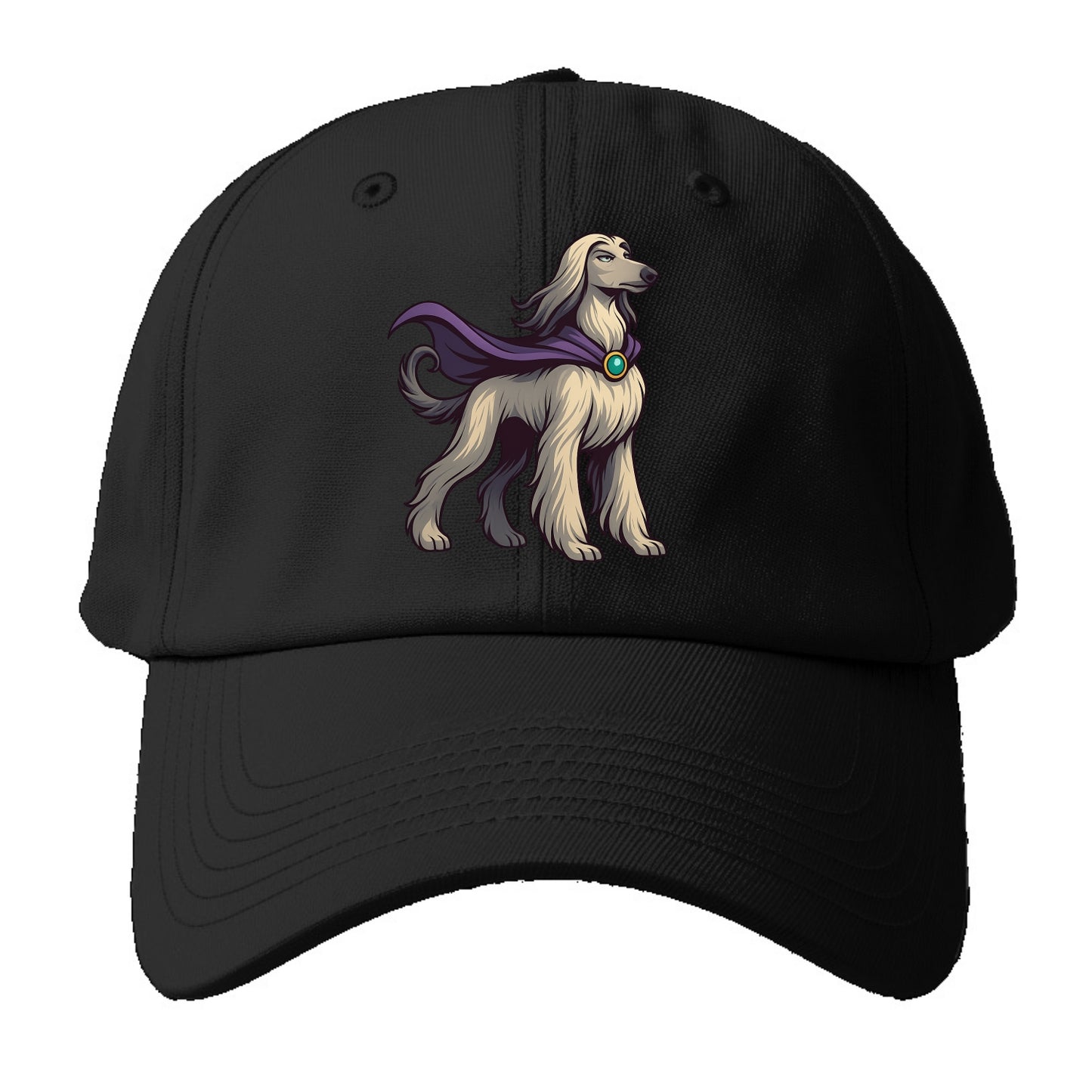 Afghan Hound Mystic Hero  - Baseball Cap Baseball Cap For Big Heads - Black