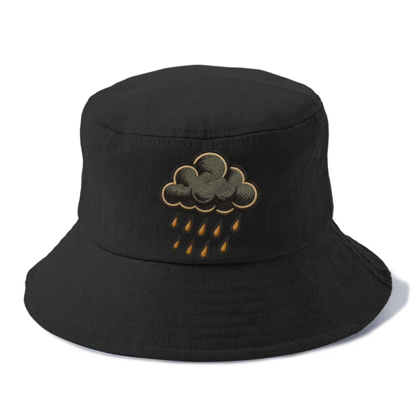 Rain Cloud  - Bucket Hat - Black