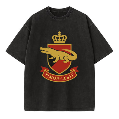 Timor-Leste Royal Logo  - Vintage T-shirt - Black