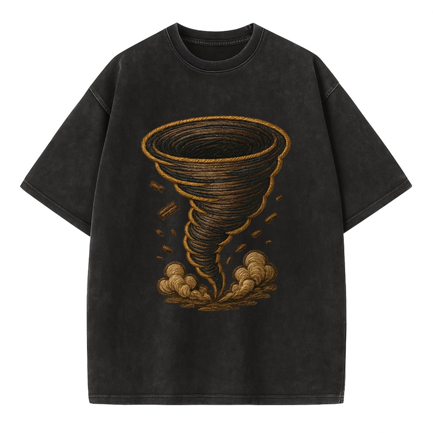 Tornado  - Vintage T-shirt - Black