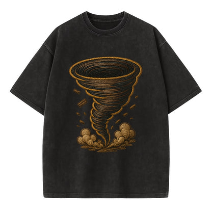 Tornado  - Vintage T-shirt - Black