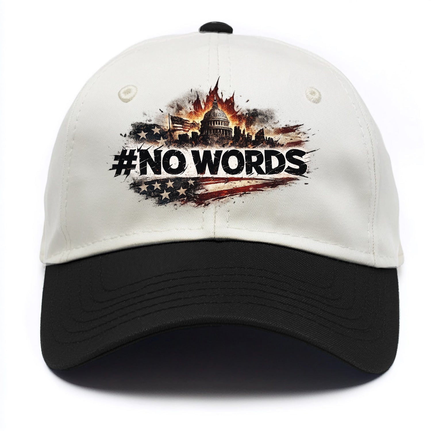 No Words! - Two Tone Cap - Black
