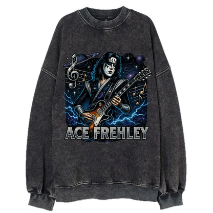 Ace Musical Cosmos - Vintage Sweatshirt - Black