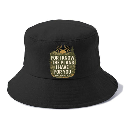 Jeremiah 29:11 Sunrise - Bucket Hat - Black