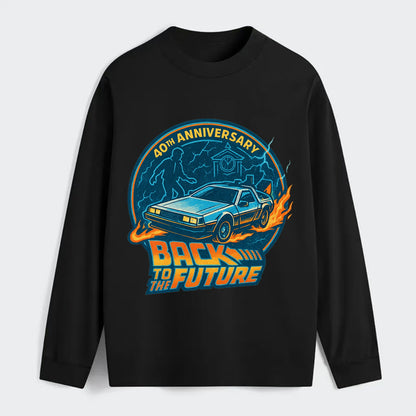 Back To The Future 40th Anniversary - Classic Long Sleeve Shirt - Black