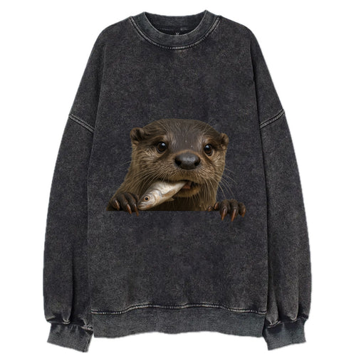 River Otter  - Vintage Sweatshirt