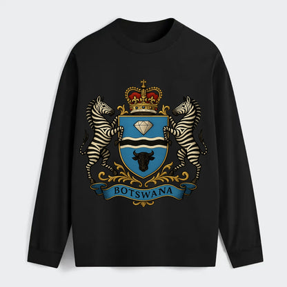 Botswana Heritage Badge - Classic Long Sleeve Shirt - Black