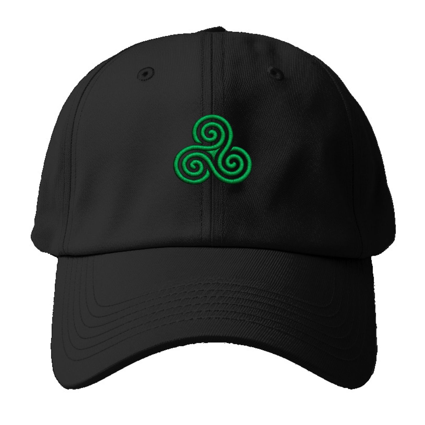 Triple Spiral - Baseball Cap - Black