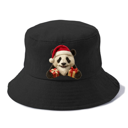 Santa Panda  - Bucket Hat - Black