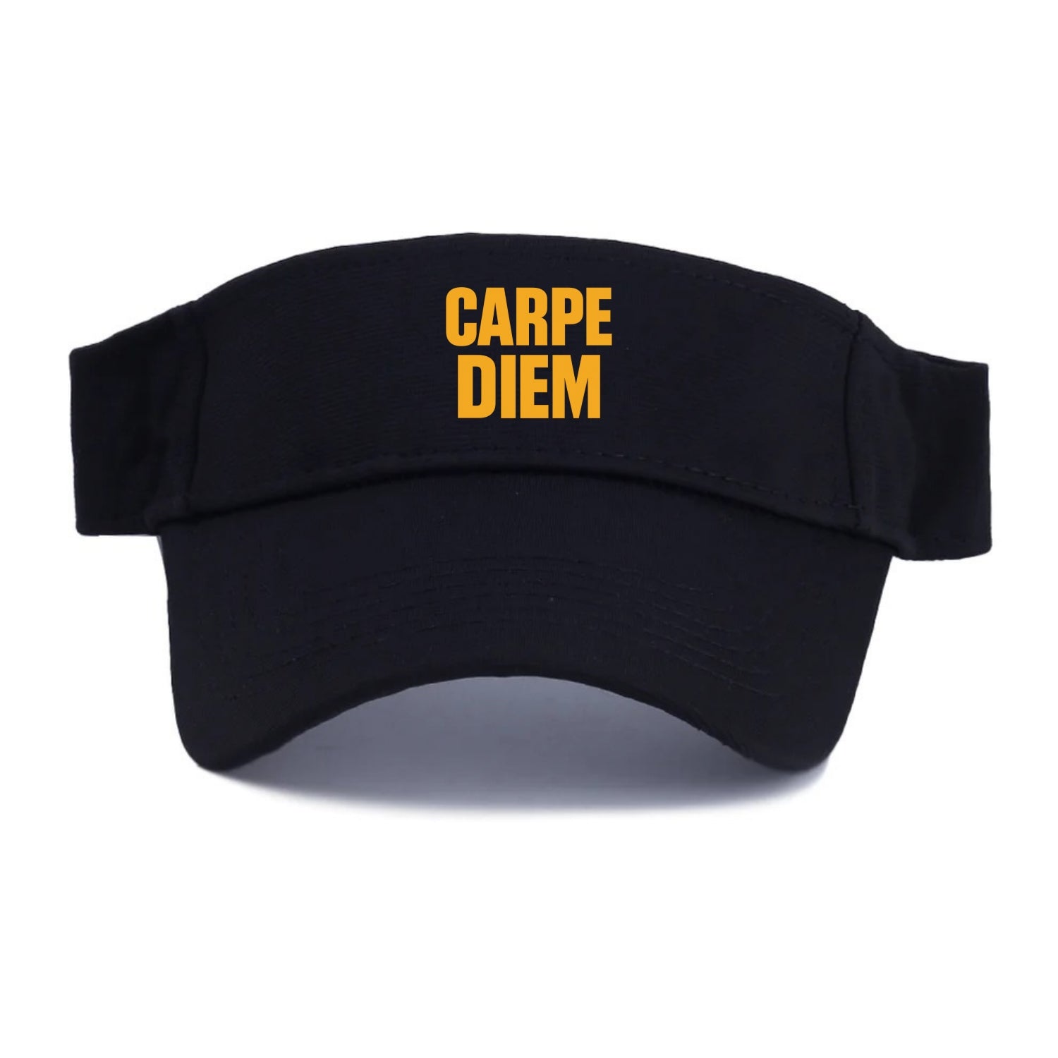 Bold typography design - "CARPE DIEM" - seize the day - Visor - Black