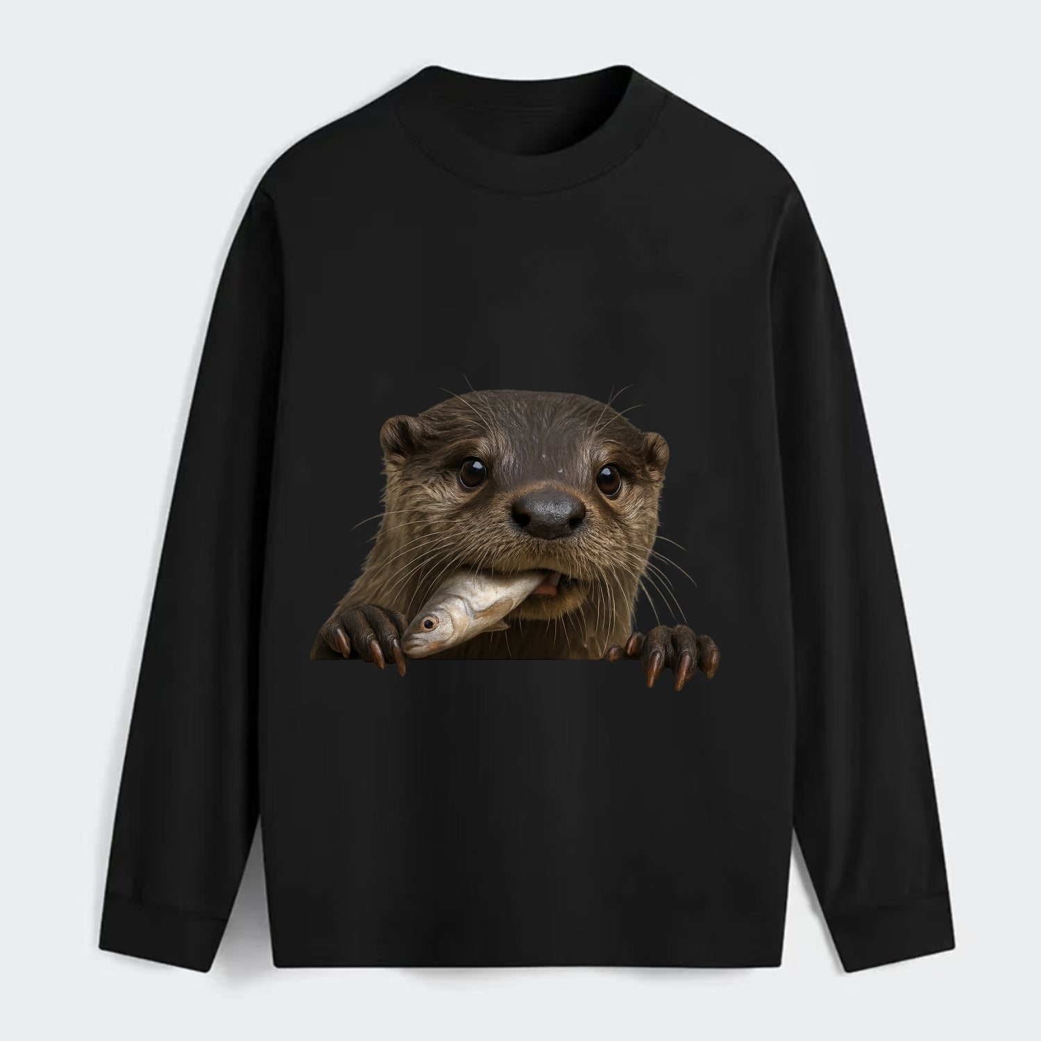 River Otter  - Classic Long Sleeve Shirt - Black