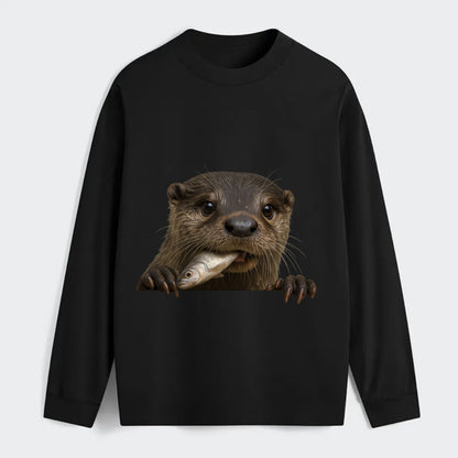 River Otter  - Classic Long Sleeve Shirt - Black