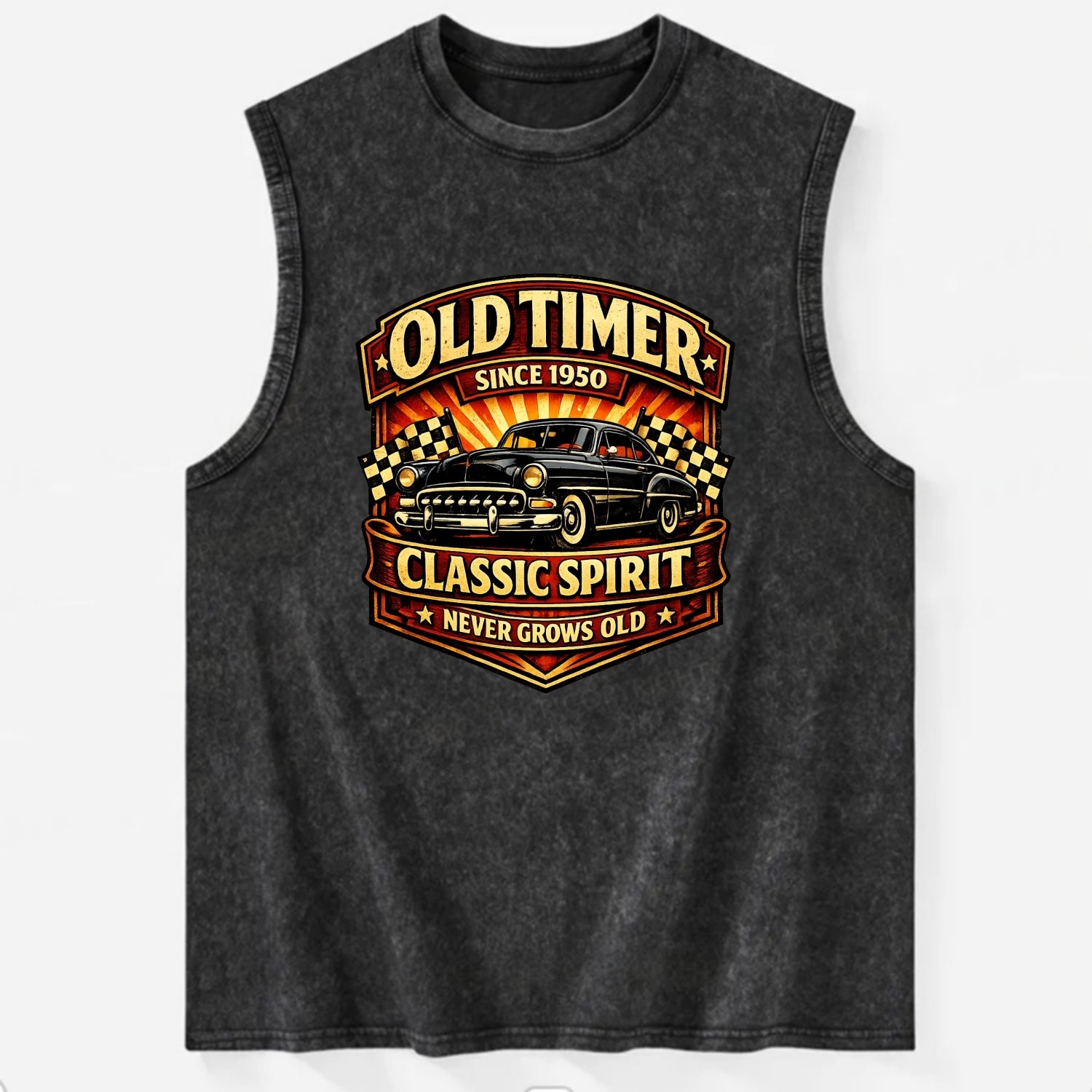 Old Timer Classic Spirit - Vintage Washed Tank - Black