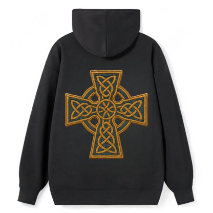 Book Of Kells Cross - Classic Pullover Hoodie - Black