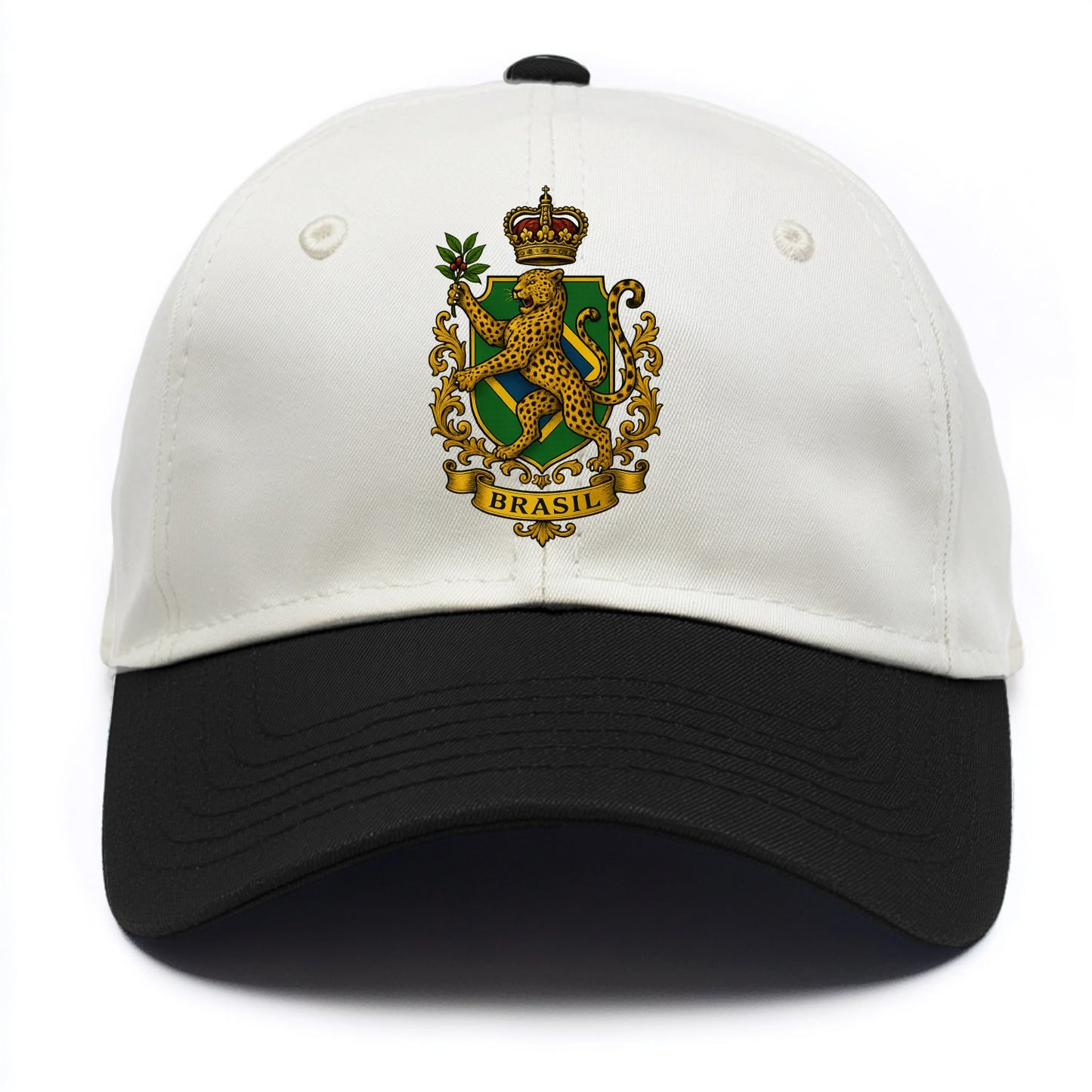 Brazil Jaguar Emblem  - Two Tone Cap - Black