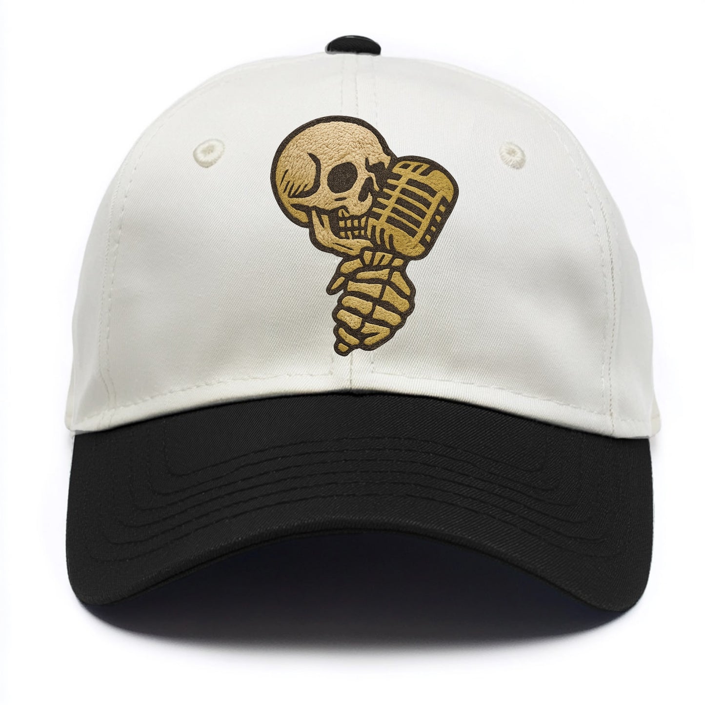 Skull Microphone  - Two Tone Cap - Black