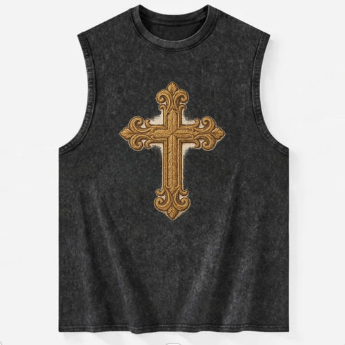 Baroque Cross  - Vintage Washed Tank
