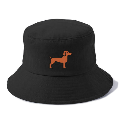 Vizsla - Rust colored flat side profile - Bucket Hat - Black