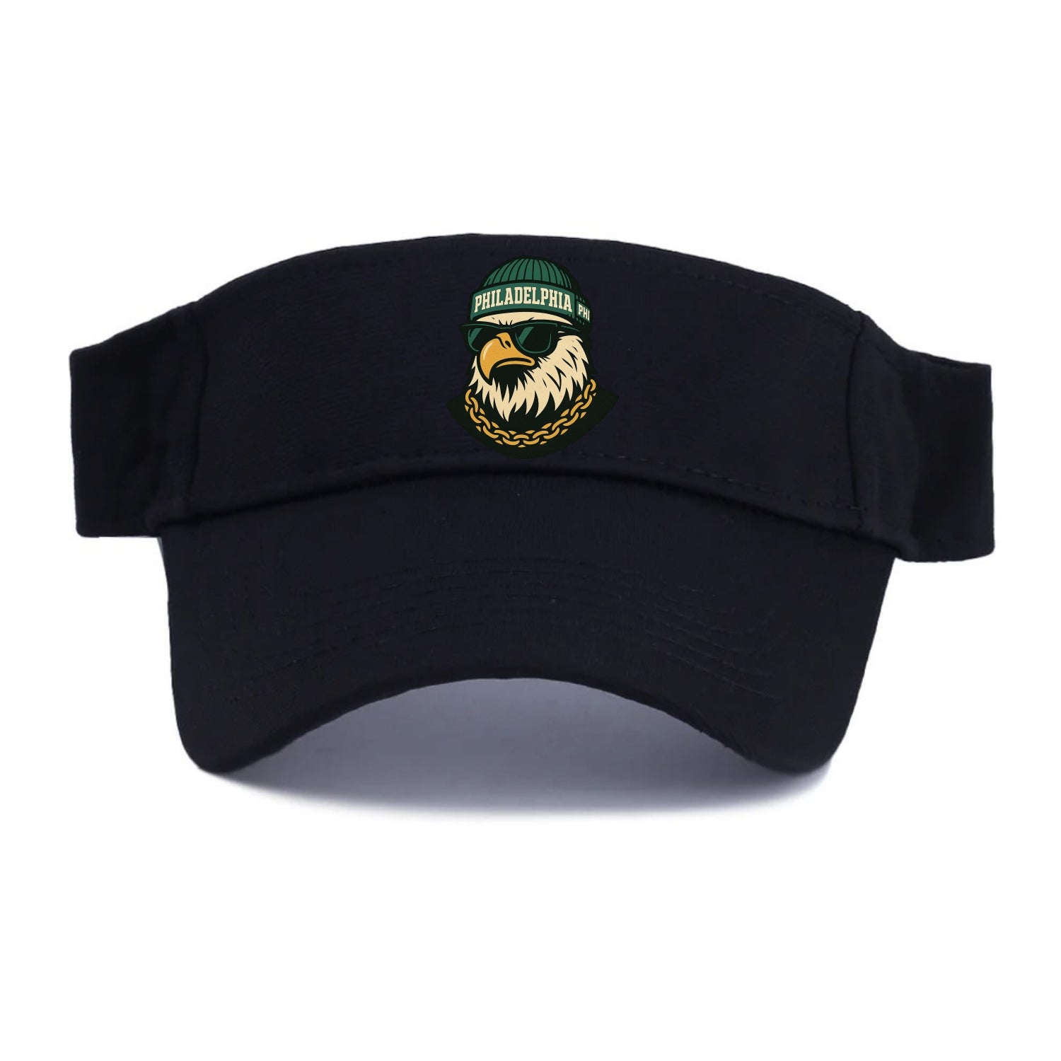 "eagle" "philadelphia" "phi" "green" "us East" - Visor - Black