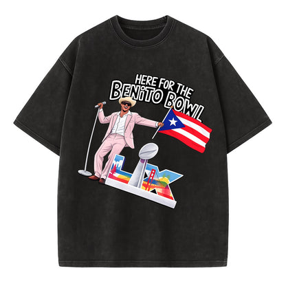 Here For The Bento Bowl - Vintage T-shirt - Black