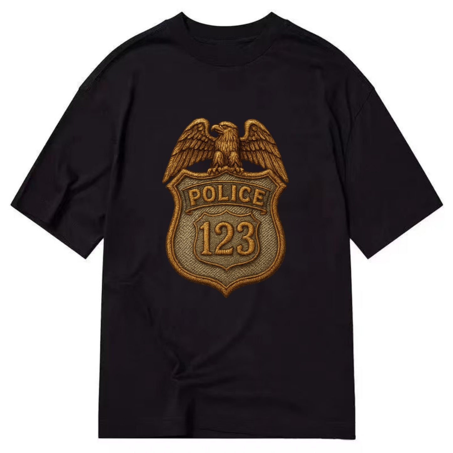Police Badge  - Classic T-shirt - Black
