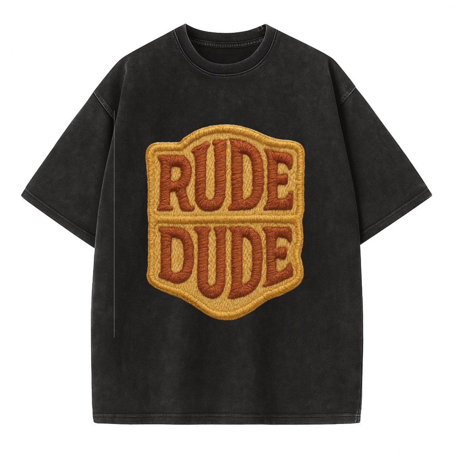 RUDE;DUDE ENERGY Surf Green Trucker - Vintage T-shirt - Black