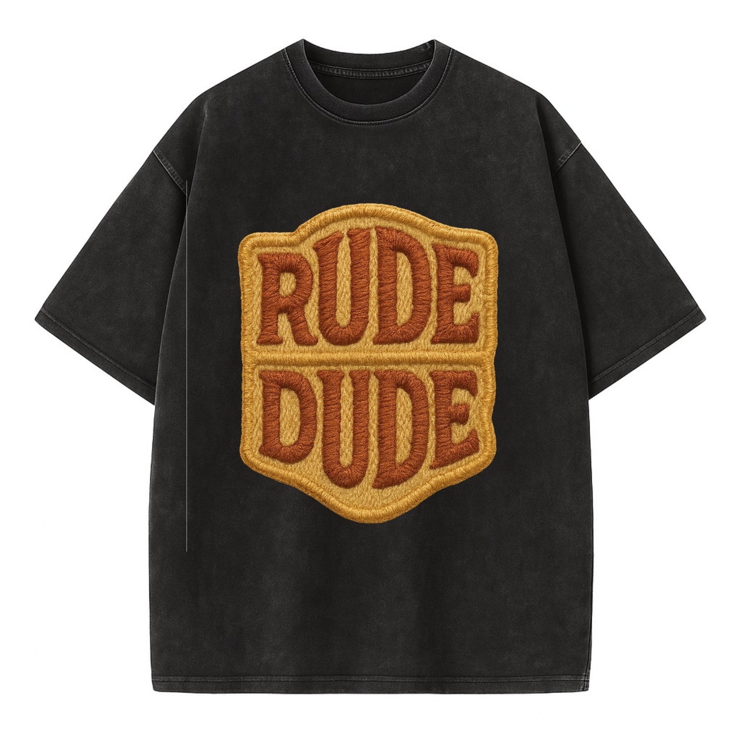 RUDE;DUDE ENERGY Surf Green Trucker - Vintage T-shirt - Black