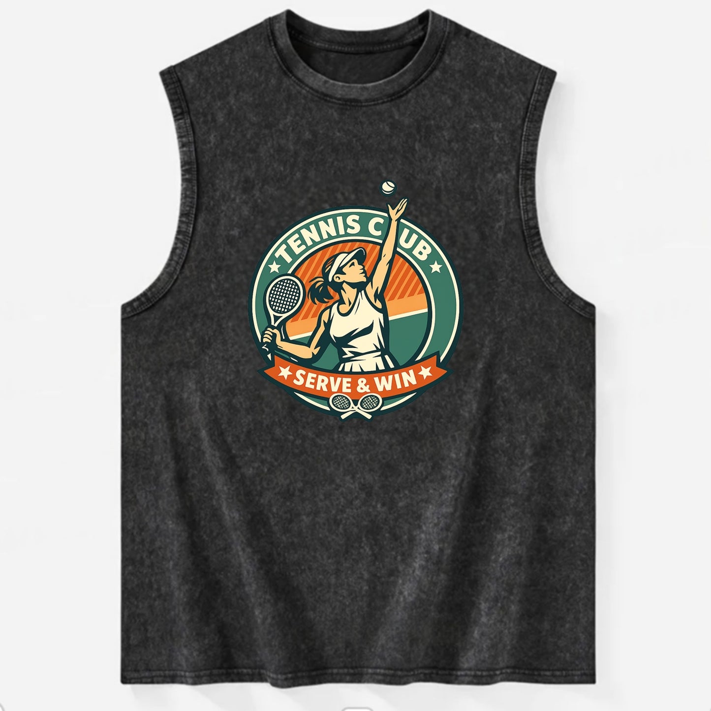 Ace in Motion - Vintage Washed Tank - Black