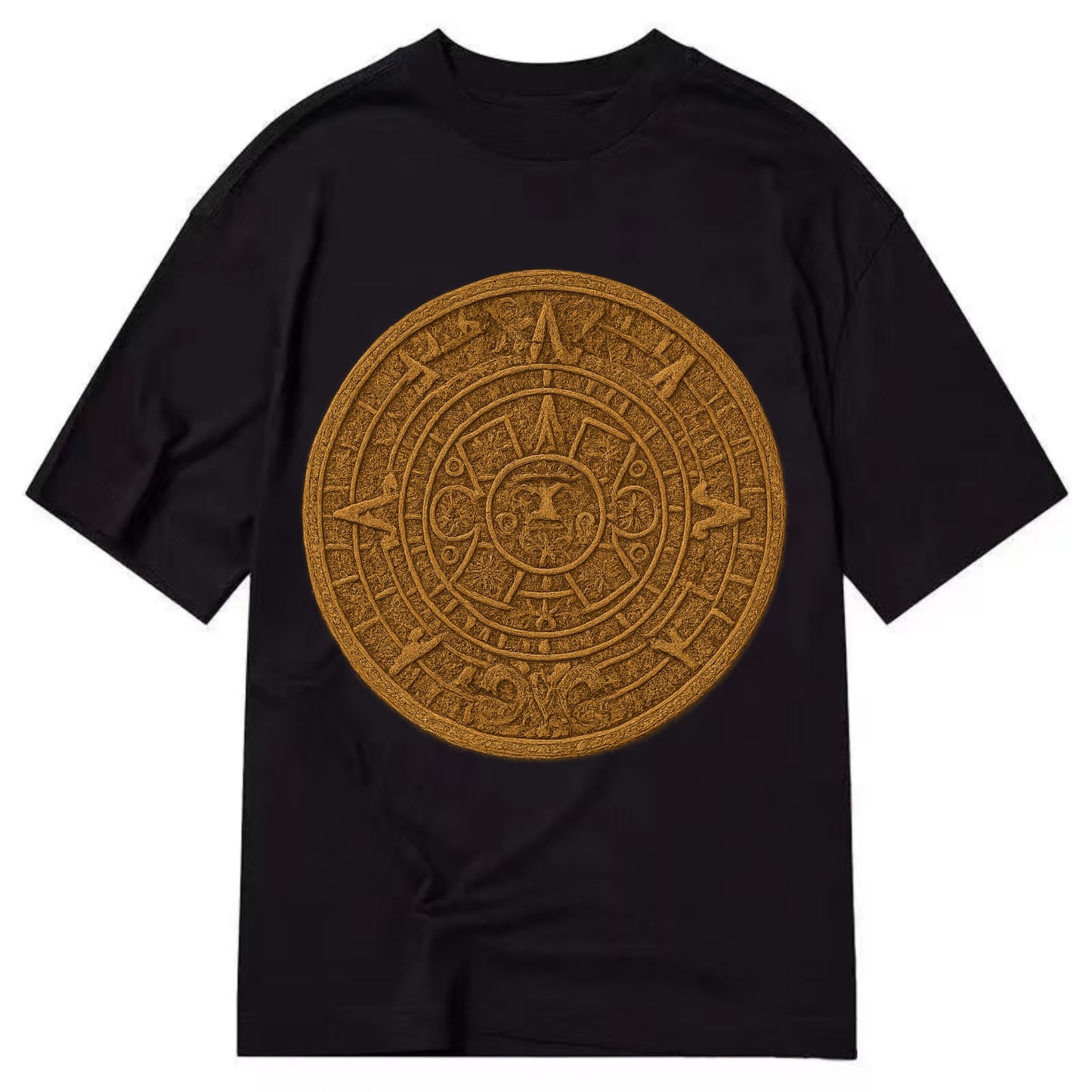 Aztec Calendar  - Classic T-shirt - Black