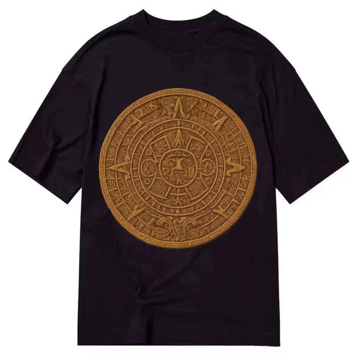Aztec Calendar  - Classic T-shirt - Black