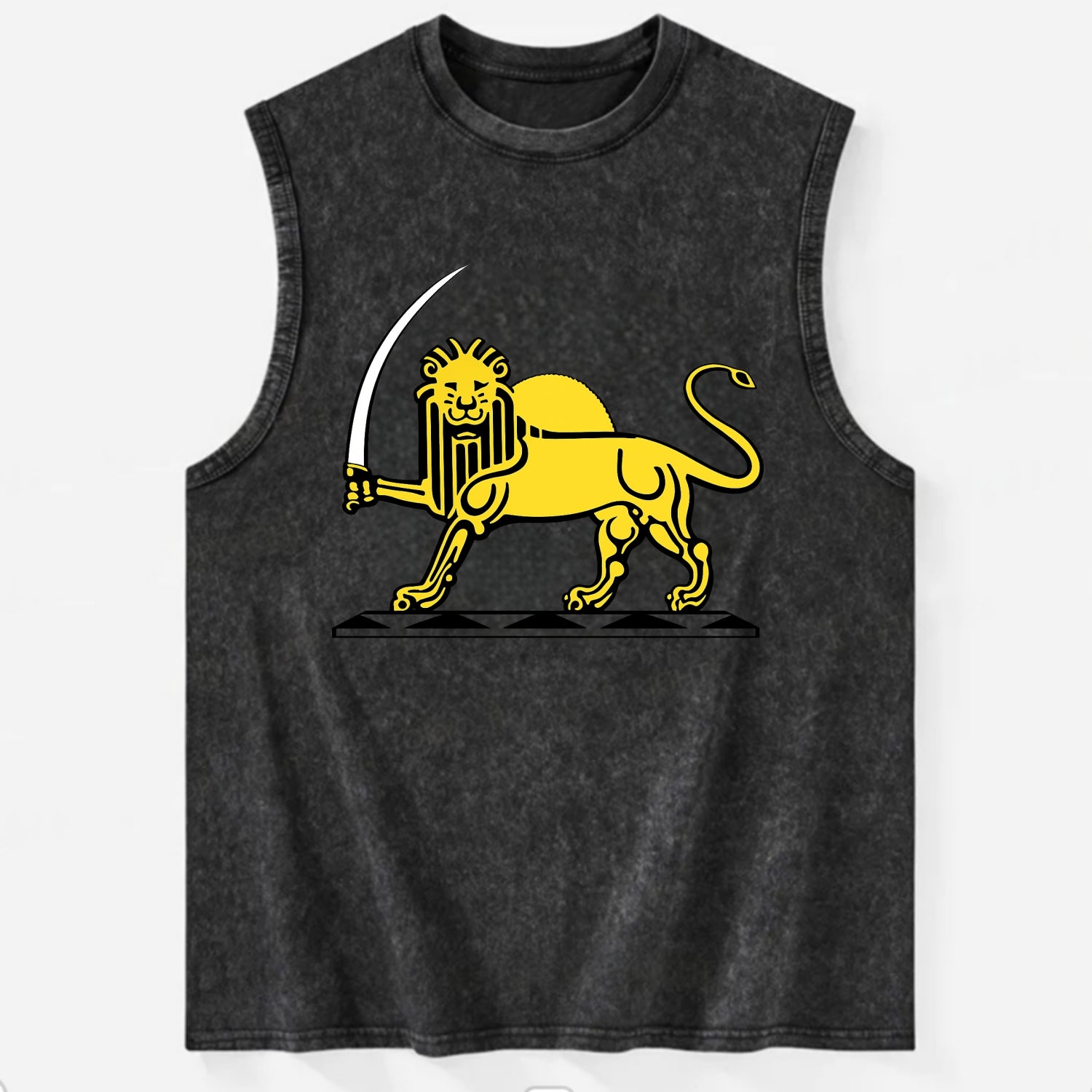 Lion Of The Rising Blade - Vintage Washed Tank - Black