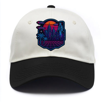 Cyberpunk City - Two Tone Cap - Black