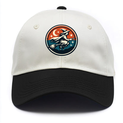 Mystic Night Witch Emblem - Two Tone Cap - Black