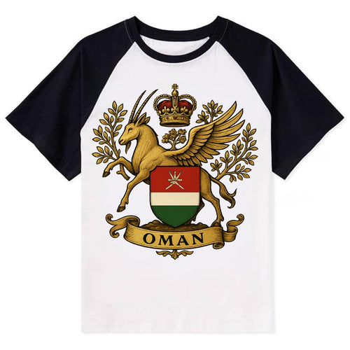 Oman Heritage Badge  - Contrast Raglan T-shirt