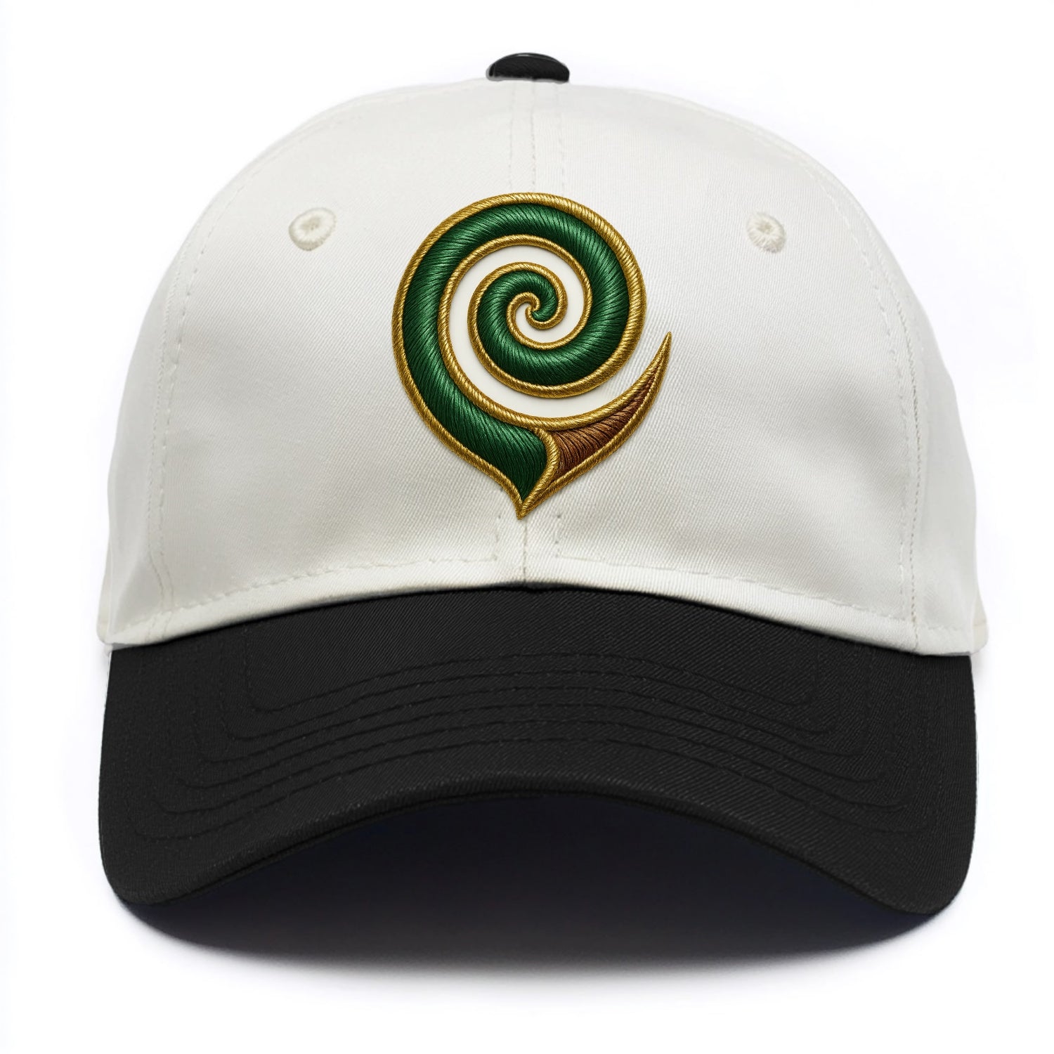 Maori Koru  - Two Tone Cap - Black