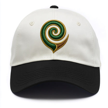 Maori Koru  - Two Tone Cap - Black