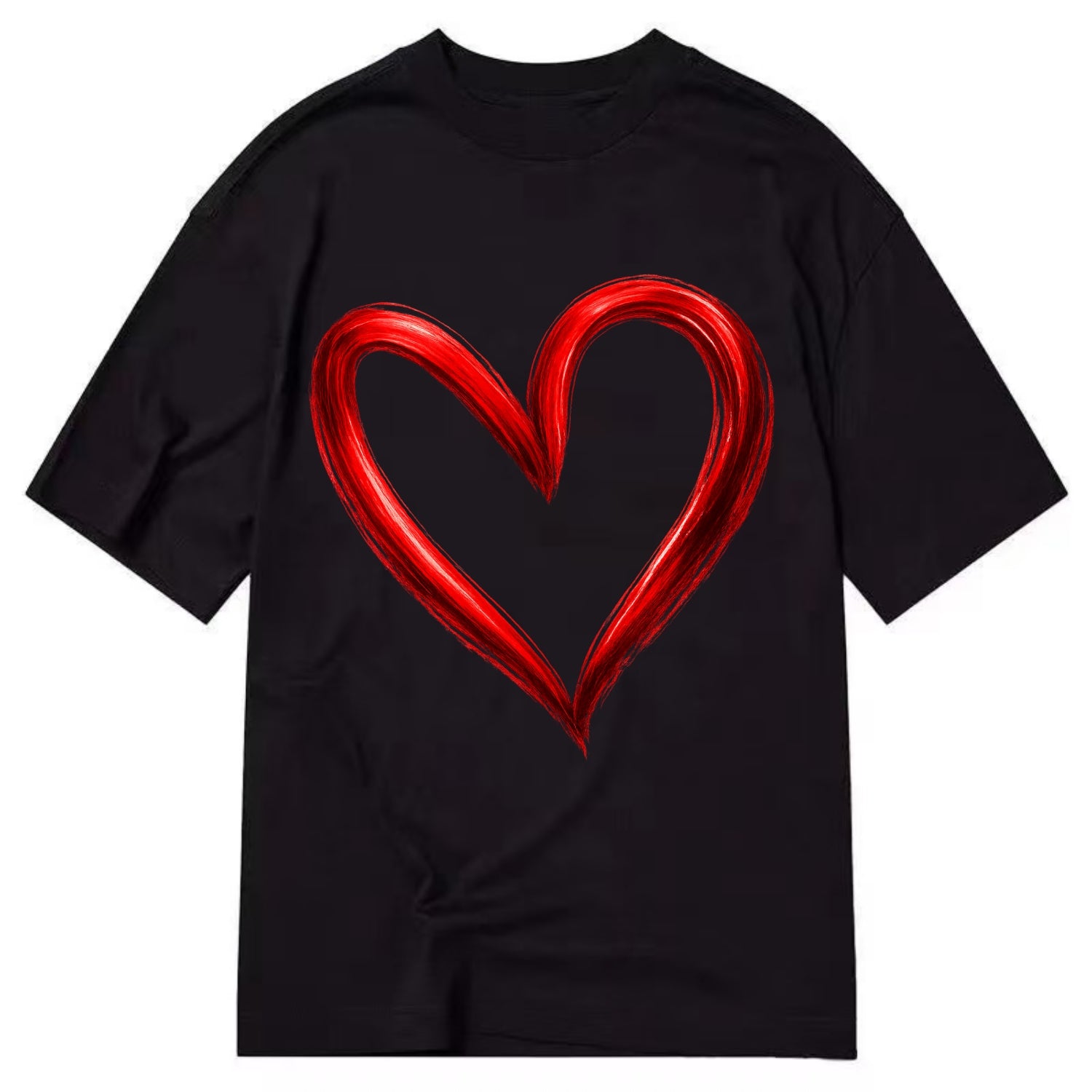 Love Heart - Classic T-shirt - Black