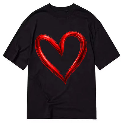 Love Heart - Classic T-shirt - Black