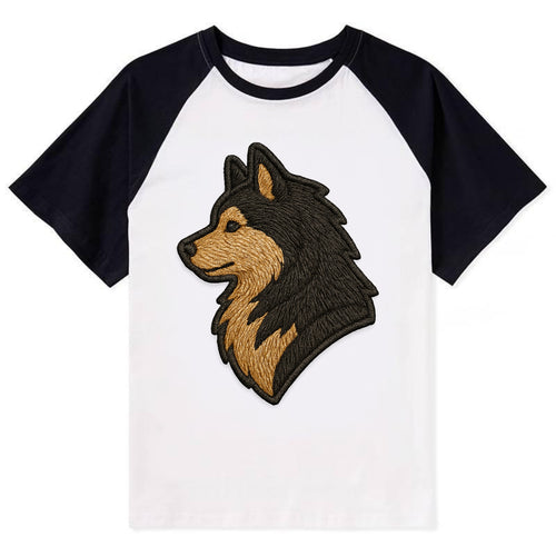 Finnish Lapphund - Modern Arctic breed l - Contrast Raglan T-shirt