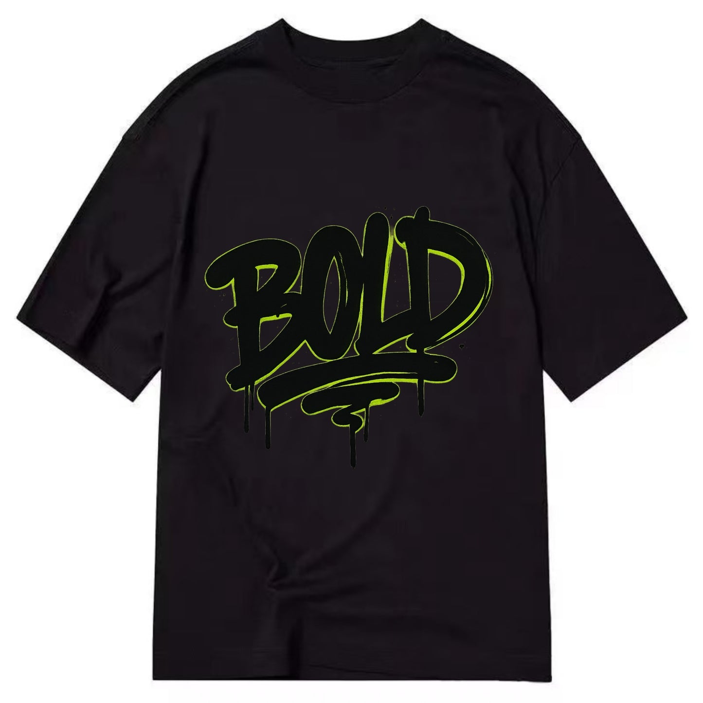 Bold typography design - "BOLD" - courageous, standing out - Classic T-shirt - Black